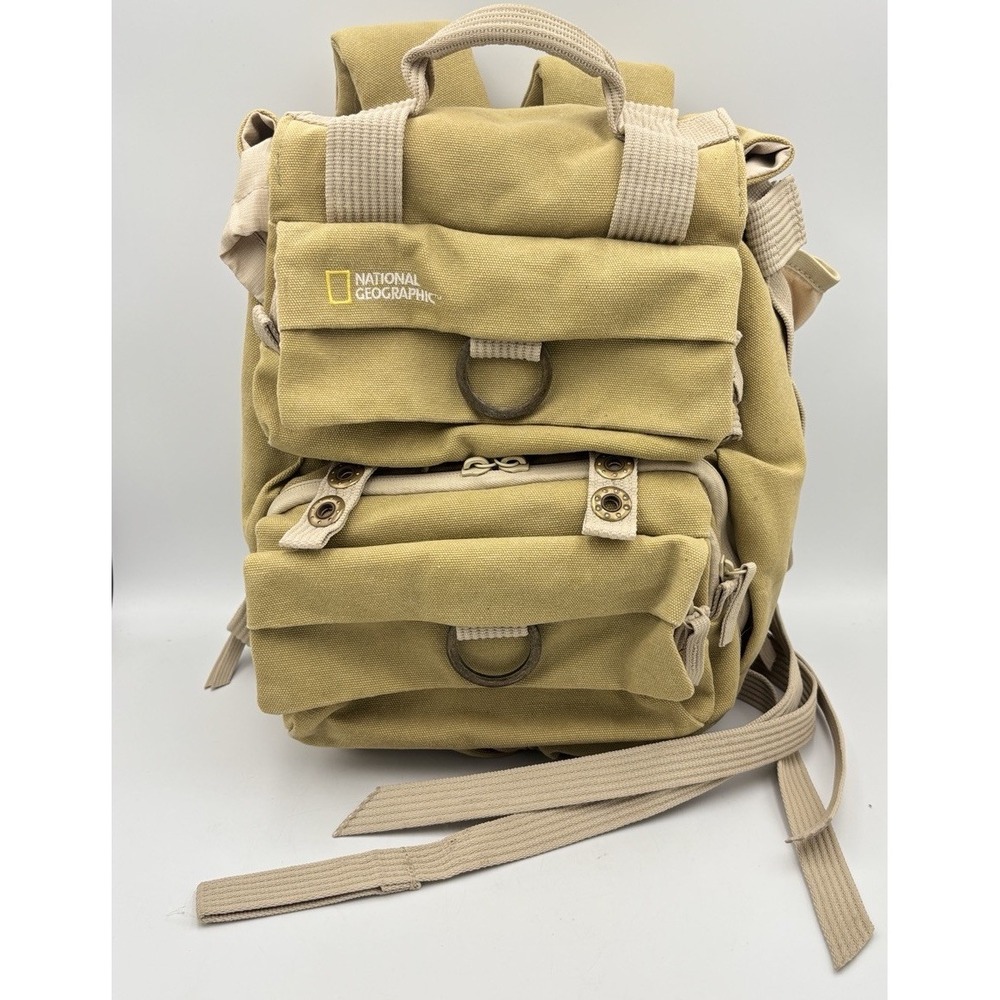 National Geographic NG 5159 Earth Explorer Medium Backpack Khaki/Olive Read